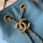 Forubags Chanel drawstring bag Lambskin, Grained Calfskin & Gold-Tone Metal AS0373 B00237 N0745 - 6