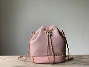 Forubags Chanel Drawstring Bag Lambskin, Grained Calfskin & Gold-Tone Metal  AS0373 B00237 pink - 1