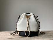 Forubags Chanel Drawstring Bag Lambskin, Grained Calfskin & Gold-Tone Metal AS0373 B00237 white - 1