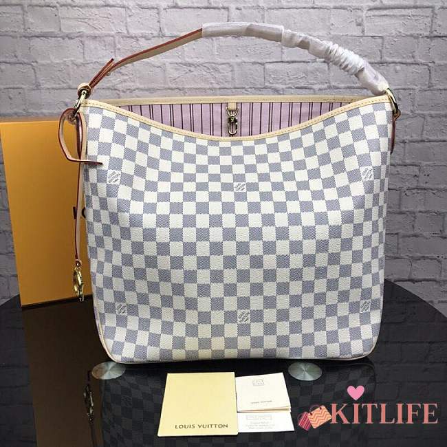 Forubags Louis Vuitton Damier Azur Canvas Delightful MM N41607  - 1
