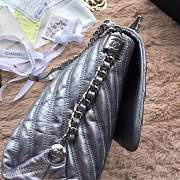  Forubags Chanel Quilted Silver flap shoulder bag - 5