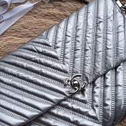  Forubags Chanel Quilted Silver flap shoulder bag - 4