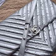  Forubags Chanel Quilted Silver flap shoulder bag - 2