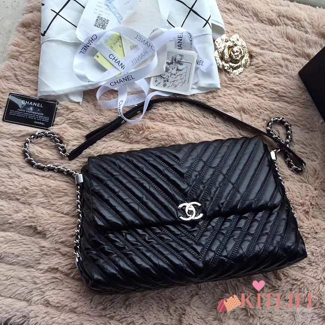 Forubags Chanel Quilted Black flap shoulder bag - 1