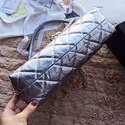 Forubags Chanel Quilted Silver flap bag - 6