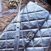 Forubags Chanel Quilted Silver flap bag - 2