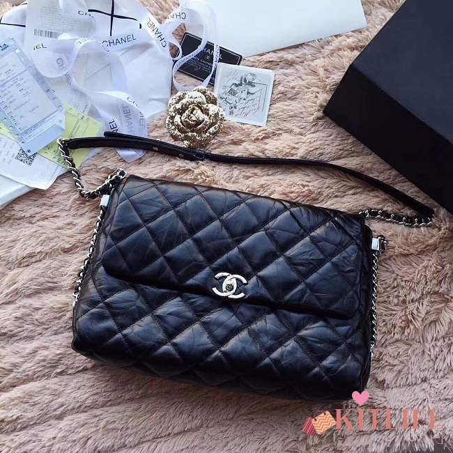 Forubags Chanel Quilted Black flap bag - 1