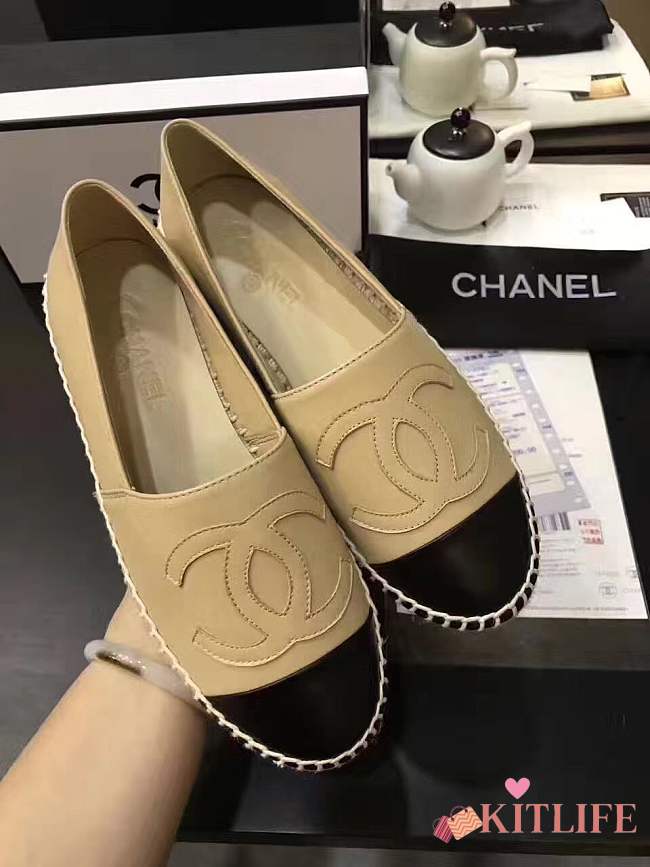 Forubags Chanel Espadrilles Beige & Black - 1