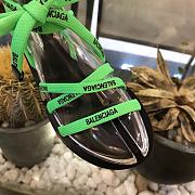  Forubags Balenciaga Slippers Black&Green&Orange - 3