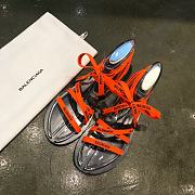  Forubags Balenciaga Slippers Black&Green&Orange - 5