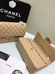 Forubags Chanel 30CM Jumbo lambskin Double Flap in beige with gold/silver hardware - 2