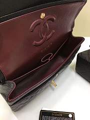 Forubags Chanel calfskin caviar leather 25cm Flap black gold/silver hardware 1112 - 3