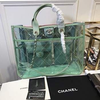 Forubags Chanel SS18 Act2 Pvc Tote bag green