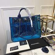 Forubags Chanel SS18 Act2 Pvc Tote in sea blue - 4