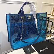 Forubags Chanel SS18 Act2 Pvc Tote in sea blue - 5