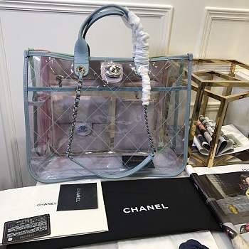 Forubags Chanel SS18 Act2 Pvc Tote in light blue