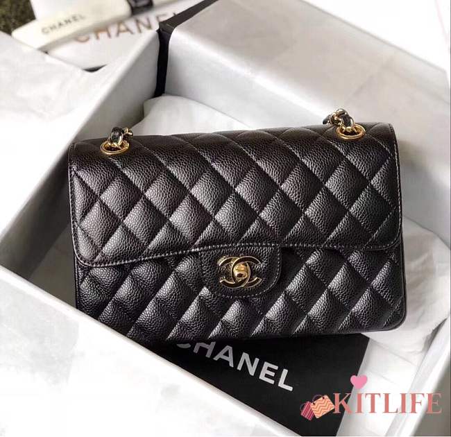 FORUBAGS CHANEL FLAP BAG 23CM Ball Caviar Calfskin Leather with gold hardware - 1