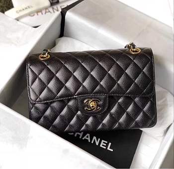 FORUBAGS CHANEL FLAP BAG 23CM Ball Caviar Calfskin Leather with gold hardware