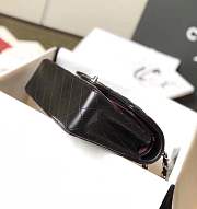 FORUBAGS CHANEL FLAP BAG 23CM Lambskin Leather with silver hardware - 2