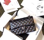 FORUBAGS CHANEL FLAP BAG 23CM Lambskin Leather with silver hardware - 3