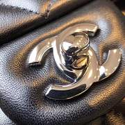 FORUBAGS CHANEL FLAP BAG 23CM Lambskin Leather with silver hardware - 6