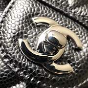 FORUBAGS CHANEL FLAP BAG 23CM Ball Caviar Calfskin Leather with silver hardware - 4