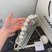 Forubags Chanel Transparent pearl sand bag White - 6