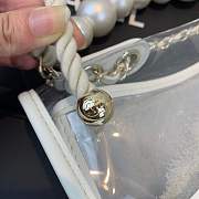 Forubags Chanel Transparent pearl sand bag White - 5