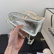 Forubags Chanel Transparent pearl sand bag White - 4