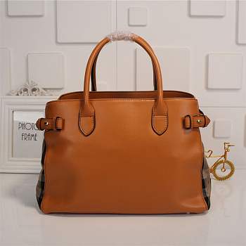 Forubags Burberry The Banner hand bag 34cm orange