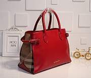 Forubags Burberry The Banner hand bag 34cm Red - 2