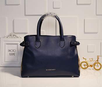 Forubags Burberry The Banner hand bag 34cm royal blue