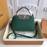 Forubags Louis Vuitton Capucines BB  Python Shoulder green Bag N95384  - 5
