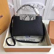 Forubags Louis Vuitton Capucines Python Shoulder Black Bag 31cm - 3