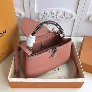 Forubags Louis Vuitton Capucines Python Shoulder pink Bag 31cm - 3