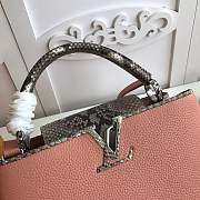 Forubags Louis Vuitton Capucines Python Shoulder pink Bag 31cm - 5