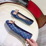 Forubags Louis Vuitton flat canvas shoes blue&black - 2