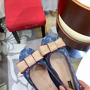 Forubags Louis Vuitton flat canvas shoes blue&black - 3