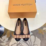 Forubags Louis Vuitton flat canvas shoes blue&black - 6