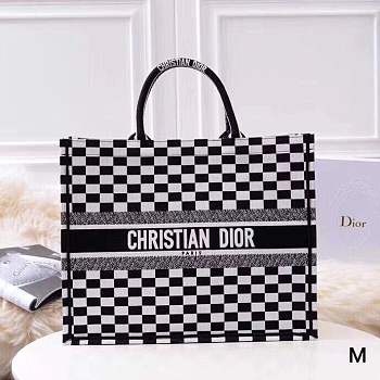 Forubags Dior18 Colored Jacquard Canvas Book Tote