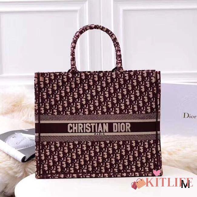 Forubags Dior20 Colored Jacquard Canvas Book Tote - 1