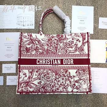 Forubags Dior25 Colored Jacquard Canvas Book Tote