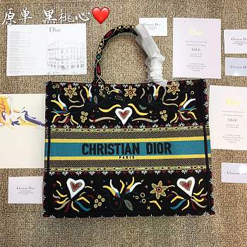 Forubags Dior24 Colored Jacquard Canvas Book Tote