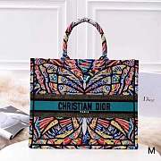 Forubags Dior19 Colored Jacquard Canvas Book Tote - 1