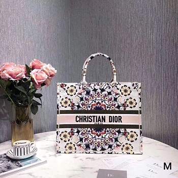 Forubags Dior15 Colored Jacquard Canvas Book Tote