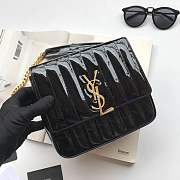 YSL vicky Lacquer leather black 20.5cm - 5