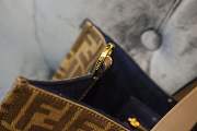 Fendi FF Shopping Bag Blue Logo - 5