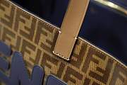 Fendi FF Shopping Bag Blue Logo - 3