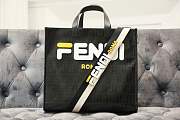 2019Fendi FF shopping bag black - 5