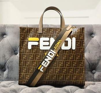 2019 Fendi FF shopping bag brown